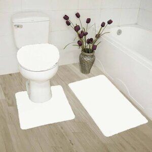 3 piece white bathroom set